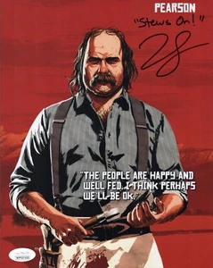 JIM SANTANGELI Signed PEARSON 8x10 Photo Red Dead Redemption 2 Autograph JSA COA - Picture 1 of 2