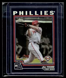2004 Topps Chrome Black Refractor #1 Jim Thome Phillies HOF - Picture 1 of 2
