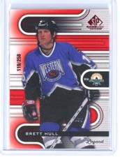 2022-23 BRETT HULL UPPER DECK SP GAME USED #129 RED #ED 119/258!!