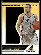 Manu Ginobili 2013-14 Panini Pinnacle Clear Vision 1st Quarter #11 San Antonio