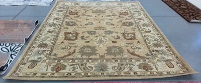 Серо-коричневый/цвета слоновой кости 8 футов 0 дюймов x 10 футов 0 дюймов задний пятнистый ковер, сниженная цена 1172792536 BRG136A-8 - Изображение 1 из 4