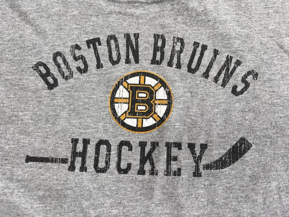 Old Time Hockey Mens T Shirt sz XL Gray Short Sleeve Crew Neck Boston Bruins - Image 1 of 3