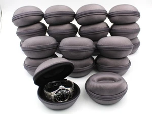 20 Gray Padded Watch Boxes Travel Box Promotion - Picture 1 of 9