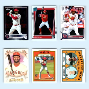 Jo Adell Rookie Lot 6 Baseball Cards 2021 Topps Inception Los Angeles Angels Set - Picture 1 of 8