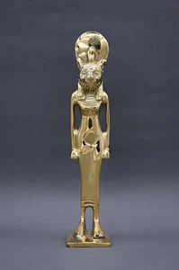 Authentic Copper statue Ancient Egyptian Antiquities Egyptian Goddess Sekhmet BC - Picture 1 of 10
