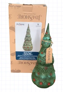 "Árbol de Navidad Jim Shore 6005693 festivo bosque verde y rojo con caja vacaciones 8,5""" - Imagen 1 de 12
