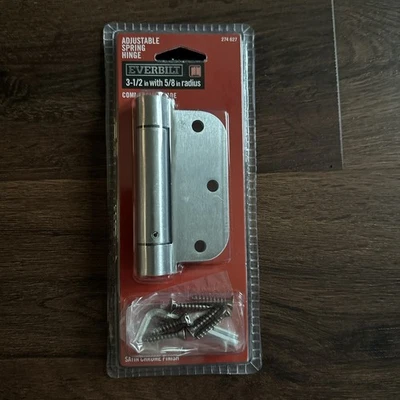 Everbilt 3-1/2" x 5/8" Radio Ajustable Resorte Puerta Bisagra**Autocierre Foto 1 de 2