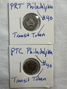 2 Philadelphia Transit Tokens - Picture 1 of 5