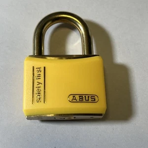 Abus T84MB/40 Yellow Rustproof Padlock KA 8404 - Picture 1 of 4
