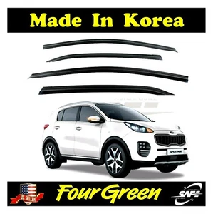 Smoke Side Deflectors Rain Guards Sun Visors for 2017-2021 KIA Sportage ⭐⭐⭐⭐⭐ - Picture 1 of 7