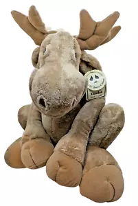 Kuscheliger Steinbruch Critters Elch Plüsch 12 Zoll hellbraun Second Nature 2003 Design, weich Neu mit Etikett - Bild 1 von 6