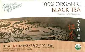 1 Caja, Té Negro Prince of Peace 100% Orgánico, 6.35 OZ / 180g - 100 Bolsas de Té - Imagen 1 de 1
