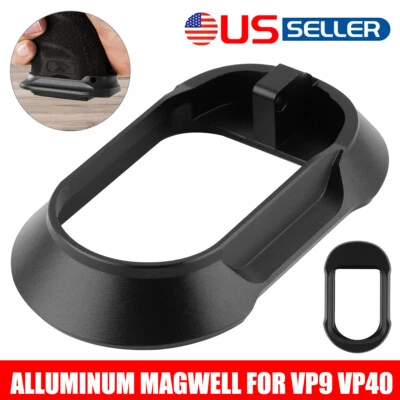 NEW Flared Aluminum Magwell for Heckler & Koch VP9 VP40 Magazine Well Hunting