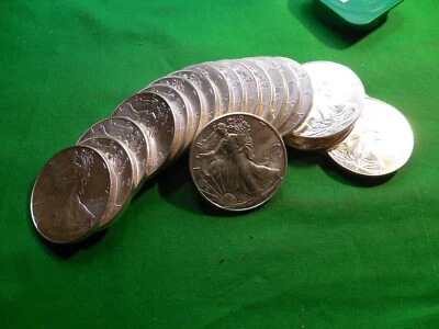 2015 1 oz. Silver American Eagles 20-Coin Tube - Image 1 of 4