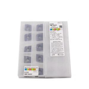 Inserti in carburo CNC HITACHI CPMT160408Z CY250 10 PZ/scatola nuovi - Foto 1 di 4