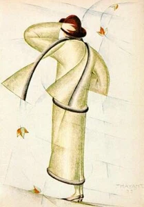 Authentic 1979 Vintage Art Deco Fashion Print Gazette du Bon Ton - Bild 1 von 1