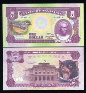 Tasmanien Australien 1 $ 2024, limitierte Privatausgabe - Truganini, Tasmanian Devil F - Bild 1 von 1