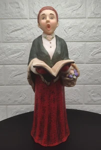 Grandeur Noel 2003 Porcelain Choir Female Caroler with Book Replacement Figurine - Picture 1 of 8
