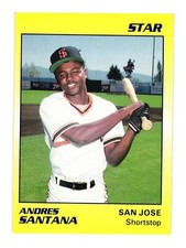 1989 Star #87 Andres Santana San Jose Giants