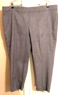 Katherine Barclay Womens Capri Pants Multicolor Geometric Stretch Plus 20W - Image 1 of 4