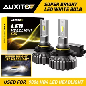 AUXITO 9006 HB4 20000LM CSP LED Headlight Bulb Low Beam 6500K Xenon White LN - Picture 1 of 14
