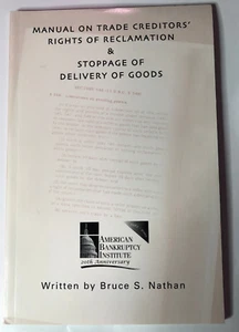 Manual On Trade Creditors’ Rights Of Reclamation & Storage Of Delivery Of Goods - Picture 1 of 4