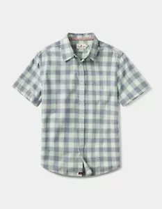 Neu mit Etikett The Normal Brand Jasper kurzärmeliges Shirt mit Knopfleiste Saguaro kariert grün - Bild 1 von 9
