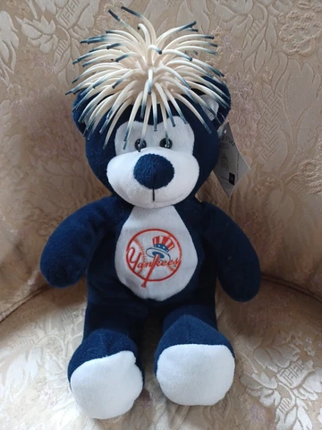 NY YANKEES Teddy Bear Stuffed Animal Good Stuff Baseball MLB 2008 Tags Cover