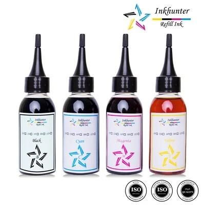4x100 ml Refill Ink For Epson 103, 104 EcoTank L3150 L3156 Printers - Image 1 of 4