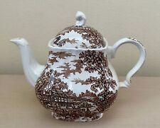 Gorgeous Antique Coaching Days Franciscan - Made in Staffordshire England Teapot