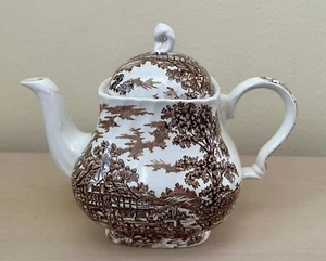 Gorgeous Antique Coaching Days Franciscan - Made in Staffordshire England Teapot - Picture 1 of 8
