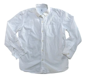 GAP Boys/Kids White Long Sleeve Oxford Shirt, Size: XL (12), Color: White - USED - Picture 1 of 5