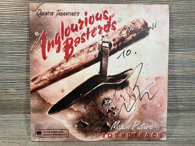 Signed Autograph Quentin Tarantino's Inglourious Basterds Soundtrack OST LP Auto - Image 1 of 4