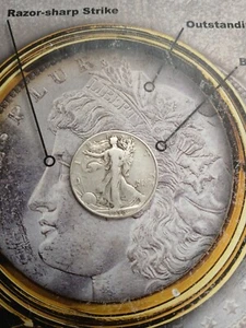 Silver 1938 P Mint very nice Walking Liberty TP-9241 - Picture 1 of 2