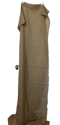 2 Sheer Window Curtain Panel Drapes Each Panel 50" by 84" Dark Beige Olive - Image 1 of 4