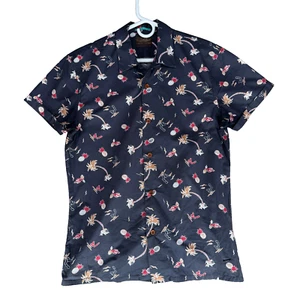 Scotch & Soda Senor Retro Men Size M Pineapple Print Hawaiian Shirt - Picture 1 of 17