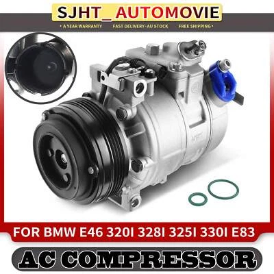 A/C Compressor & Clutch For BMW E83 E46 X3 M3 330i 328i 325i 320Ci 09/2002-2011 - image 1 of 4