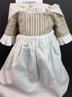 American Girl Felicity Work Outfit~Dress/Gown~Apron~Kerchief~Pleasant Company - Image 1 of 4