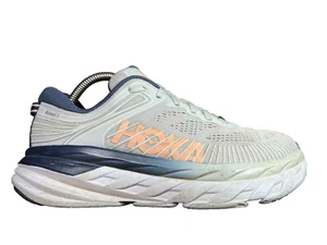 Woman Sz 7 HOKA™ One One™ Wmn Bondi 7 'Lunar Rock Black Iris' 71110519 LRBI READ - Picture 1 of 22