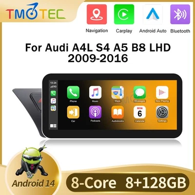 Für Audi A4/A5/B8/S4/S5 10.25" Autoradio GPS DSP TPMS CarPlay Android 14 8+128GB - Bild 1 von 4