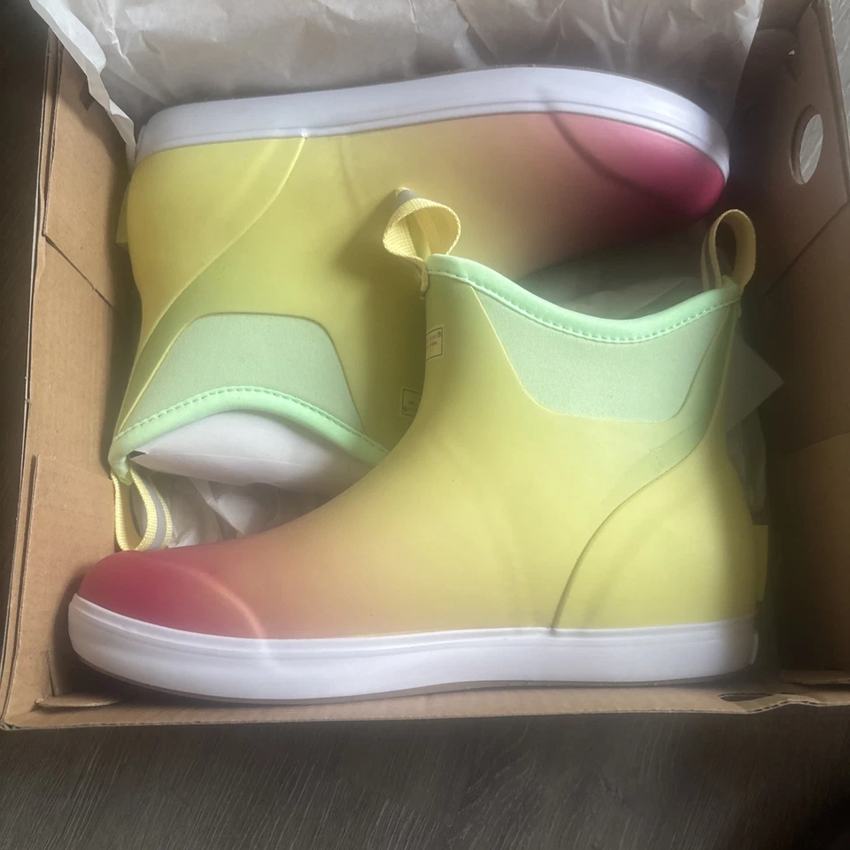 Xtratuf Women's Ankle Deck Boot Yellow Aurora Size 9