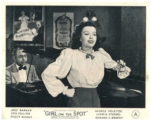 Girl on the Spot Original Lobby Card Lois Collier singing 1946 Film Noir - Picture 1 of 1