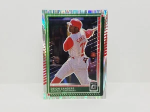 2025 Donruss #32 Deion Sanders, Cincinnati Reds - Optic Shock Prizm Parallel - Bild 1 von 2