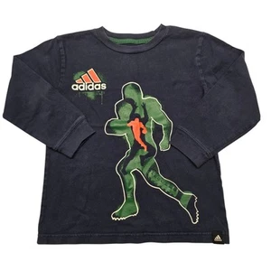Boy's 2000s Adidas Football Long Sleeve Tee | Size 5 - Picture 1 of 5