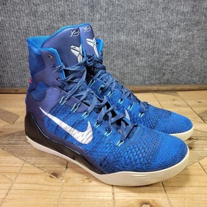Nike Kobe 9 IX Elite Legacy Para hombres 11 Brave Azul Metálico Plateado (630847-404) - Imagen 1 de 13