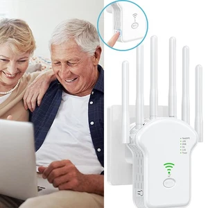WLAN Verstärker WLAN Repeater 1200Mbps WLAN Extender WLAN Booster für Zuhause - Afbeelding 1 van 12