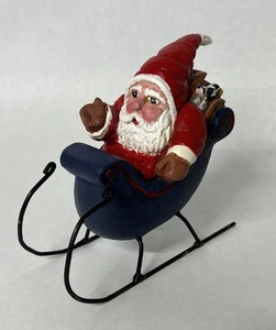 Carved Wood Folk Art Santa Clause Figurine-7”x7 Signed D. Jeske. Christmas Decor - Picture 1 of 16