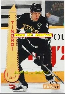 PARKHURST 1994 MARK TINORDI NHL DALLAS STARS RARA COME NUOVA CARTA PROVA D'ARTISTA #29 - Foto 1 di 2