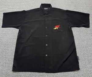 VTG Dragonfly Clothing MENS XL Mr Horsepower Clay Smith Cams Black Button Up - Picture 1 of 6