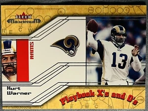 2002 Fleer Maximum Playbook X's and O's #20 Kurt Warner Rams - Picture 1 of 2